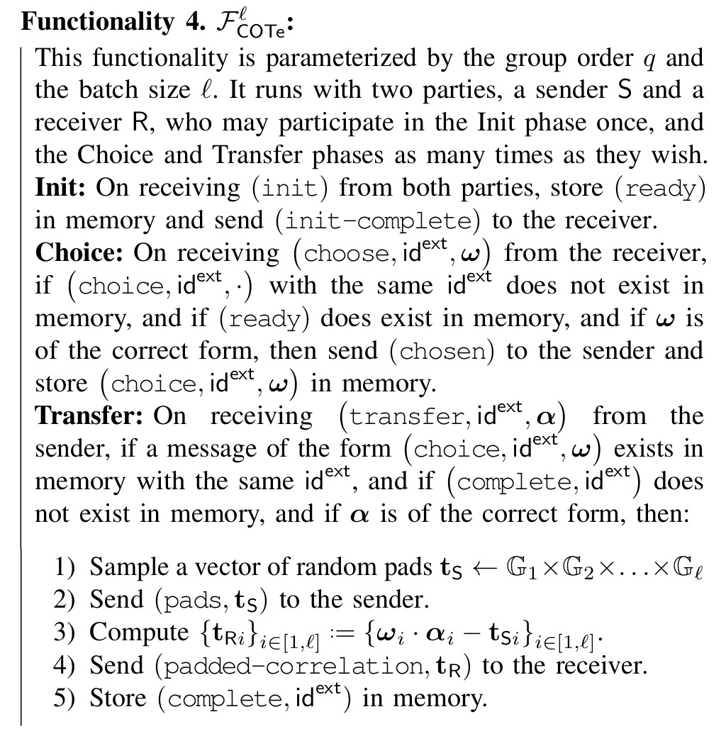 Functionality COTe