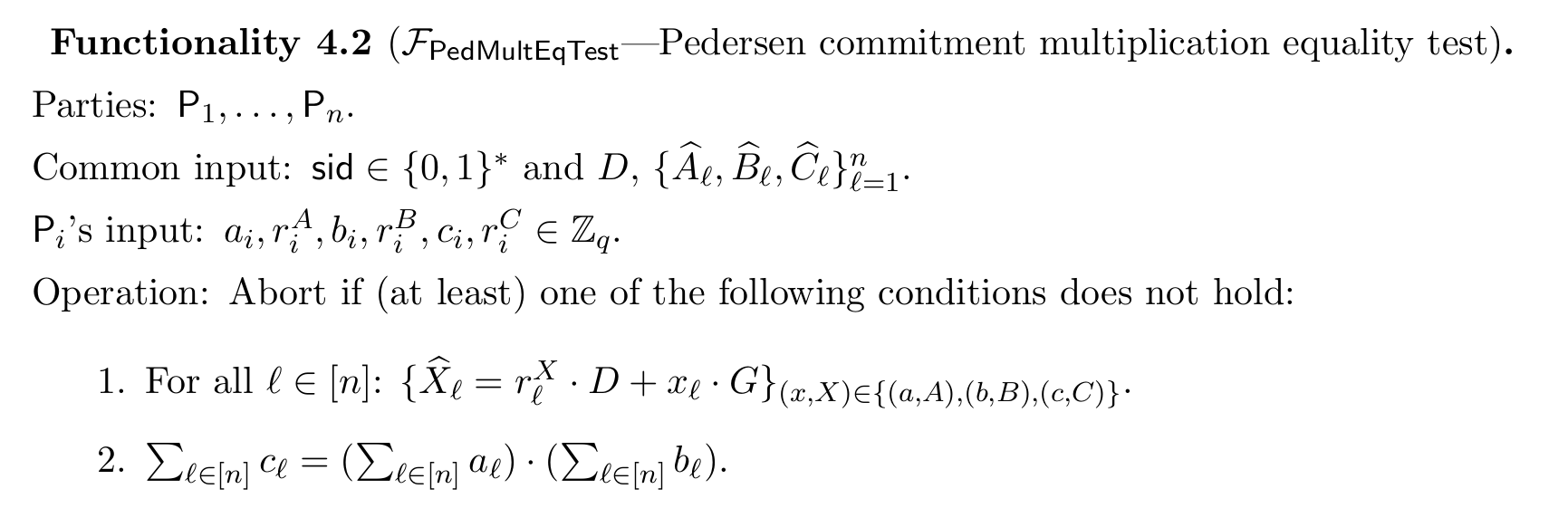 PedMultEqTest Functionality